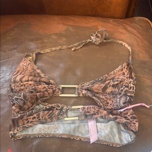 Animal Print Bikini Top